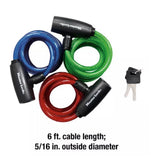 Master Lock Multi-purpose Keyed-alike Bike Lock w/ 8mm Cables, 6 ft.- Count of 3