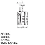TSA Approved Combination Luggage Lock, Resettable, Black