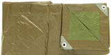 JobSmart MDBG0608 6 ft. x 8 ft. Medium Duty Poly Tarp, Brown/Green