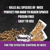 MouseX 620212 Non-Toxic Rodent Killer Throw Packs Against All Species of Rats and Mice, 12 oz./ Box