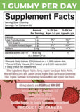 Organic Children Probiotic Gummies - 2.5 Billion CFUs - Strawberry (60 Gummies)