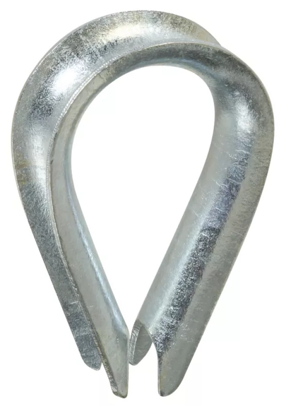 National Hardware N176-834 3/8 in. Rope Thimble, Zinc Plated