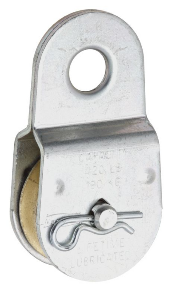 National Hardware 1-1/2 in. Single Fixed Pulley, Zinc Plated N195-800