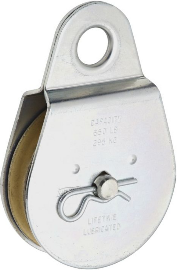 National Hardware 3 in. Single Fixed Pulley, Zinc Plated N220-020