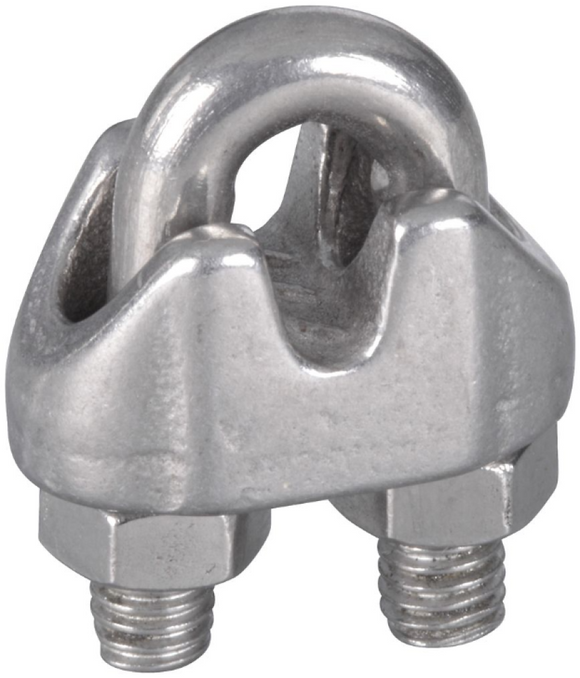 National Hardware 1/8 in. Wire Cable Clamp, Stainless Steel