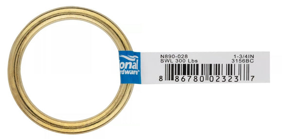 National Hardware N890-028 1-3/4 in. Brass Plated Ring Connectors - 1 pc.