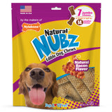 Nylabone 1.3lb Natural Nubz Jumbo Edible Bacon Flavor Dog Chew Treats -Pack of 7