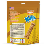 Nylabone Natural NUBZ Peanut Butter Flavor Large Edible Dog Treats, Pack of 15