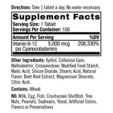 Fast Dissolve Strawberry Vitamin B12 - 5,000 MCG (100 Tablets)