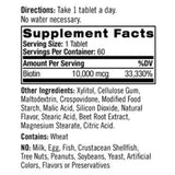 Fast Dissolve Biotin Tabs – Supports Hair, Skin & Nails – 10,000 MCG – 60 Tabs