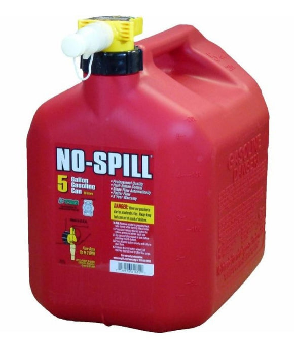 No-Spill 1450 5 gal. Poly Gas Can, Red