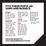 Oregon B84-21 Full Chisel PowerCut Chainsaw Chain - 24 in. 84 Drive Link