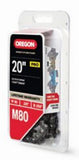 Oregon M80-21 SpeedCut Semi-chisel Chainsaw Chain- 20 in. 80 Drive Link