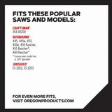 Oregon M80-21 SpeedCut Semi-chisel Chainsaw Chain- 20 in. 80 Drive Link