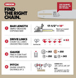Oregon M80-21 SpeedCut Semi-chisel Chainsaw Chain- 20 in. 80 Drive Link