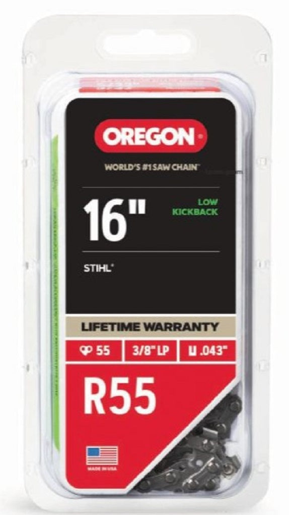 Oregon R55-21 AdvanceCut Chainsaw Chain, 16 in. 55 Link, Fits Stihl models