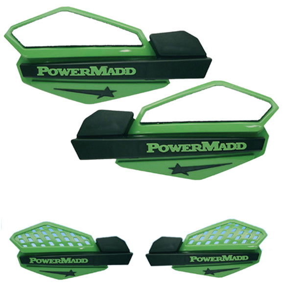 Powermadd 34203 Star Handguard System - Green/Black