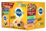 Pedigree Adult Chicken, Beef, Pasta and Vegetables in Gravy Wet Dog, 18 Pouch