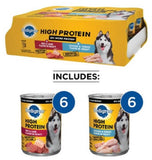 Pedigree Chicken, Turkey, Beef & Lamb Flavor in Gravy Wet Dog Food, Count of 12