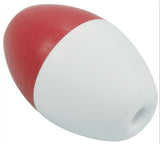 Pentair R181026 Oval Float #350 3" x 5" for 1/2" Rope, Red/White
