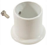 Perma Cast PF-2119-L Deck Flange Standard for 1.9" Rail Aluminum White