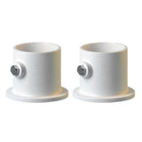 PermaCast PF2119BS 1.9" Deck Ladder Aluminum Flange - White Set of 2