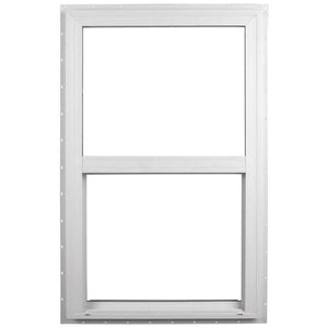 35.5 in. x 47.5 in. 500 Series White Vinyl Single Hung Window with HPSC Glass, Screen Included