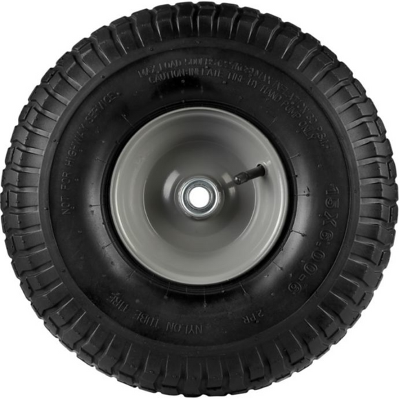 Generic PR1505-1 15x6-6 Pneumatic Wheels with Turf Tread, 3/4 in. Bore Size