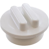 Praher E-19-S2 2" MPT Side Mount Valves Plug - White