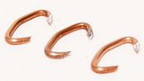 Producer's Pride 7025-19 Copper Coated Small Hog Rings Fasteners - 100 pcs.