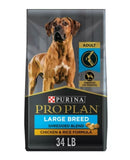 Purina Pro Plan Large Breed Adult Shredded Blend Chicken and Rice Dog Food 34 lb