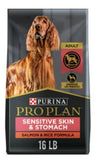 Purina Pro Plan Dry Dog Food for Adult Dogs, High Protein, Sensitive Stomach, Salmon & Rice, 16 lb Bag