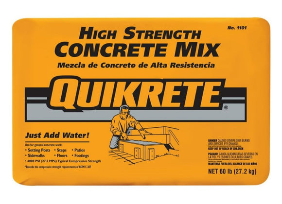 Quikrete 110160 High Strength Concrete Mix 4000 psi 60 lb.