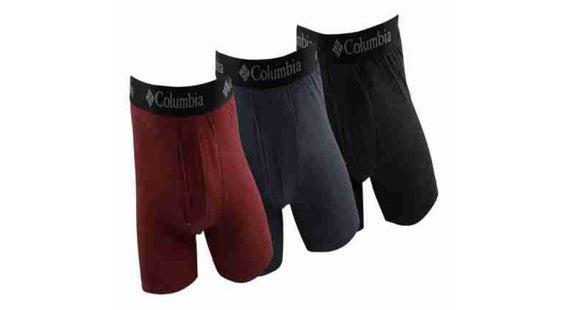 Columbia Sportswear Assorted Men's Performance Tri-Blend Boxer Briefs, Small
