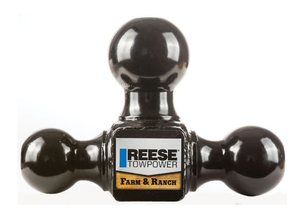 Reese Towpower 2151233 2 in. Shank 6 in. Drop Tri-Ball Tow Ball Mount