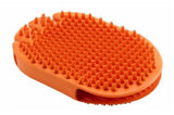 Retriever RB020 Pet Supplies Ergonomic Shape Orange-Colored Palm Grooming Glove