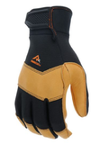 Ridgecut RC86008-M Split Leather Premium Performance Gloves, 1 Pair, Brown, XL