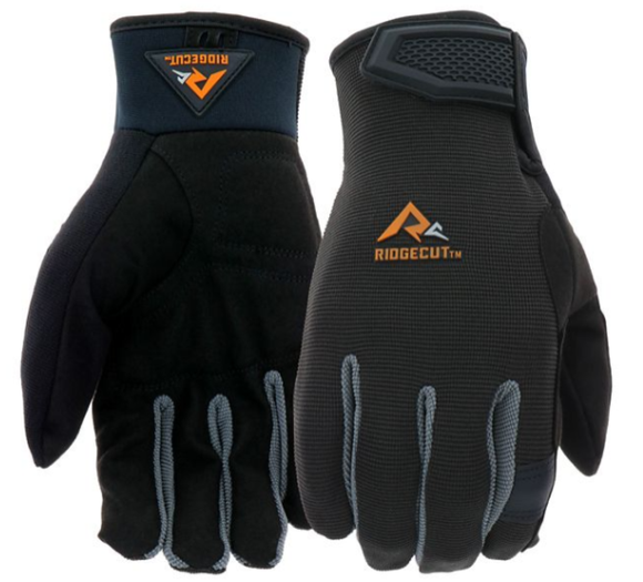 Ridgecut RC88002-S Unisex General Performance Spandex Work Gloves, XL, 1-Pair