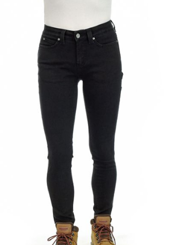Ridgecut YLB-4045 Women's Flex Denim 5 Pocket Skinny Jeans, Black, Size 8