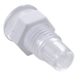 Rising 143000-00023 Mini POL 1/2"hs 11/16"fd 00023 Light Wall Fitting- Clear
