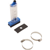 Rola-Chem / Paradise Industries 570351T 1" PVC 10-30 GPM Top Mount Flowmeter
