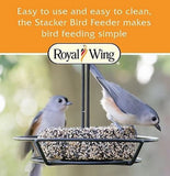 Royal Wing 13135 Stacker Bird Feeder, Steel, 0.3 Pounds, 4 Snack Stack Capacity