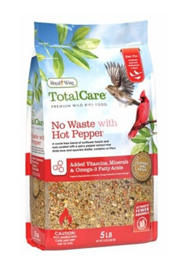 Royal Wing Total Care 13859 No Waste Wild Bird Food w/ Hot Pepper in 5 lb. Pack