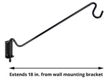 Royal Wing 35500 Multi-Position Wall Mounting Bird Feeder Bracket, 18 in. -Black