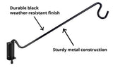 Royal Wing 35500 Multi-Position Wall Mounting Bird Feeder Bracket, 18 in. -Black
