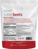 SuperBeets Heart Chews - Blood Pressure Support - Pomegranate Berry (60 Chews)