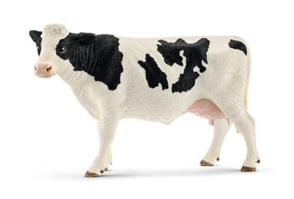 Schleich 13797 Farm Animal Holstein Cow Toy Figurine