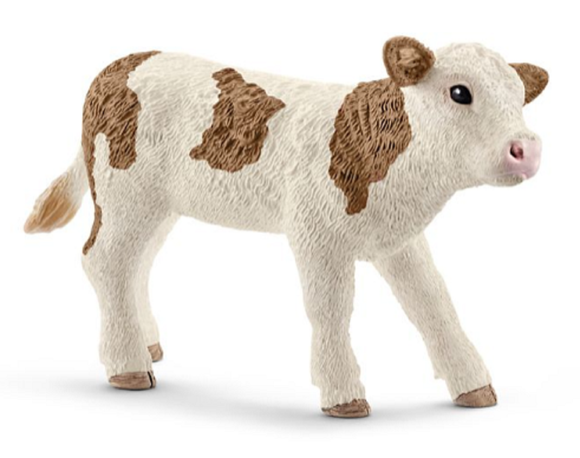 Schleich 13802 Farm Animal Simmental Calf Toy Figurine