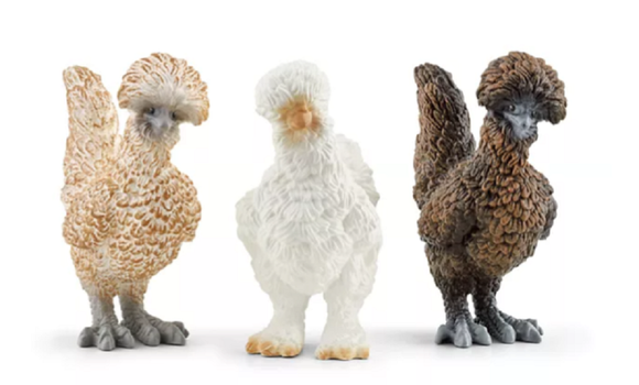 Schleich 42574 Multicolor Farm Chicken Friends Toy Figurine, 3-Pcs.