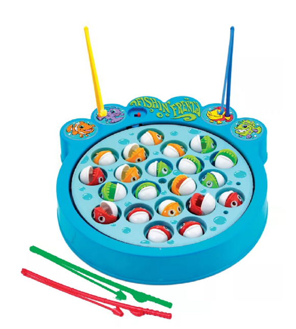 Schylling TFGL23 Fishin' Frenzy Game w/ Fishes and 4 Fishing Poles
